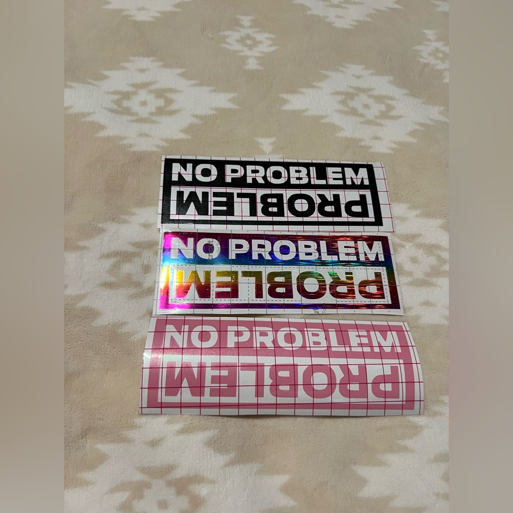 No Problem/Problem Vinyl Decal ✨ - Picture 3 of 3